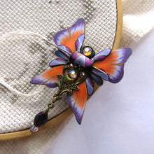 Load image into Gallery viewer, NEEDLE MINDER Orange and Purple Butterfly 18
