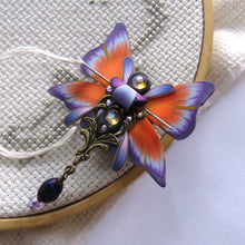 Load image into Gallery viewer, NEEDLE MINDER Orange and Purple Butterfly 27