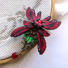 Load image into Gallery viewer, NEEDLE MINDER July Ruby Moth 16