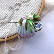 Load image into Gallery viewer, NEEDLE MINDER, Seashell Mermaid Treasure, Sewing Notion 17