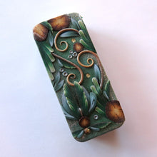 Load image into Gallery viewer, NEEDLE CASE Forest Frost Dragon's Lair, Slide Top Tin 67