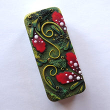 Load image into Gallery viewer, NEEDLE CASE Woodsy Dragon's Lair, Slide Top Tin 22