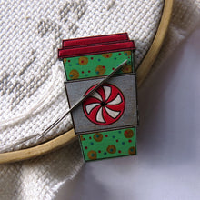 Load image into Gallery viewer, WOOD Needle Minder NOT CLAY please read description, Hand painted wood.
