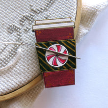 Load image into Gallery viewer, WOOD Needle Minder NOT CLAY please read description, Hand painted wood.