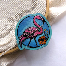 Load image into Gallery viewer, WOOD Needle Minder NOT CLAY please read description, Hand painted wood.