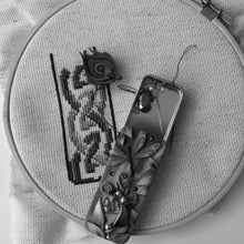 Load image into Gallery viewer, NEEDLE CASE Forest Frost Dragon's Lair, Slide Top Tin 80