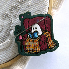 Load image into Gallery viewer, WOOD Needle Minder NOT CLAY please read description, Hand painted wood.
