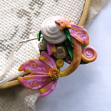 Load image into Gallery viewer, NEEDLE MINDER  Sunset Rose Mermaid Tail 21
