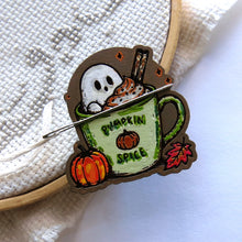 Load image into Gallery viewer, WOOD Needle Minder NOT CLAY please read description, Hand painted wood.
