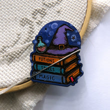 Load image into Gallery viewer, WOOD Needle Minder NOT CLAY please read description, Hand painted wood.
